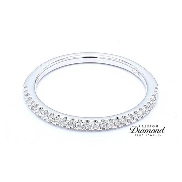 French Set Diamond Band 0.15 CTW 14k White Gold Image 2 Raleigh Diamond Fine Jewelry Raleigh, NC