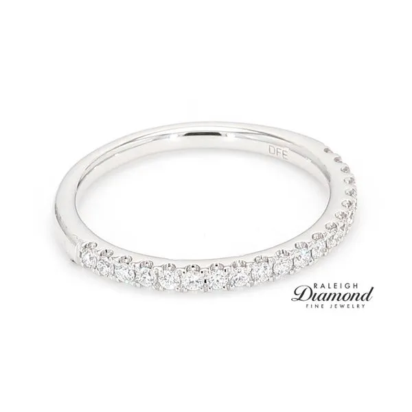 14K White Gold  0.25ctw Diamond Wedding Band Image 3 Raleigh Diamond Fine Jewelry Raleigh, NC