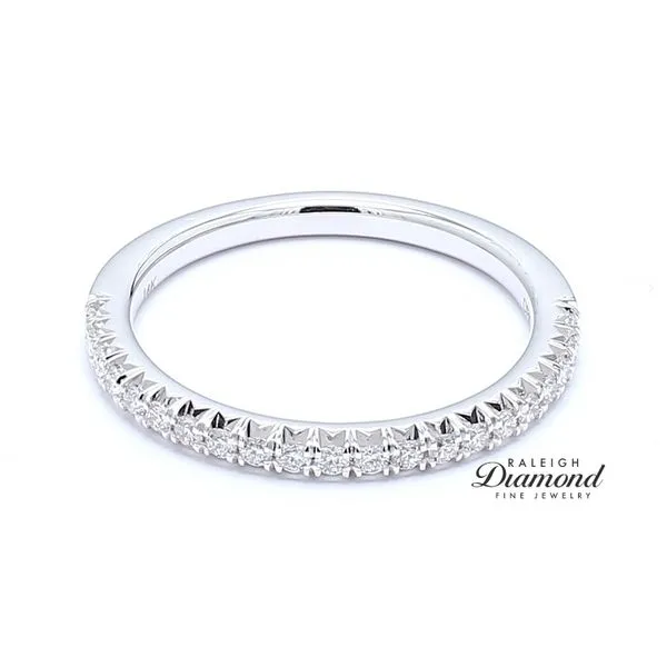 14K White Gold 0.26ctw Diamond Wedding Band Image 2 Raleigh Diamond Fine Jewelry Raleigh, NC