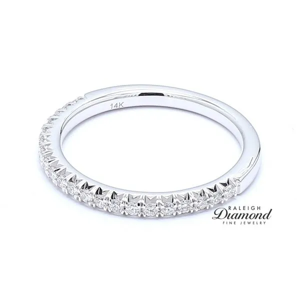 14K White Gold  0.26ctw Diamond Wedding Band Raleigh Diamond Fine Jewelry Raleigh, NC