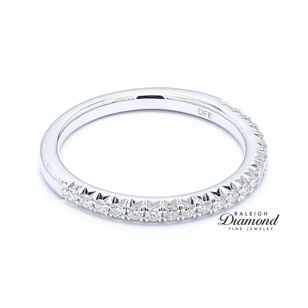 14K White Gold 0.26ctw Diamond Wedding Band Image 3 Raleigh Diamond Fine Jewelry Raleigh, NC