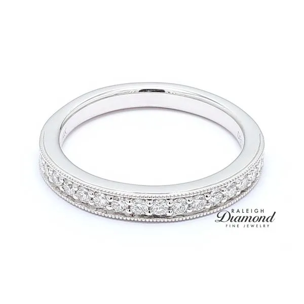 14K White Gold Channel Set Diamond Wedding Band 0.34 CTW Raleigh Diamond Fine Jewelry Raleigh, NC