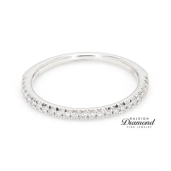 Diamonds Forever USA 14k White Gold 0.15 CTW Diamond Band Image 2 Raleigh Diamond Fine Jewelry Raleigh, NC