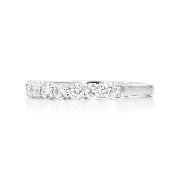 Heera Moti 14K White Gold  0.64ctw Diamond Wedding Band Image 2 Raleigh Diamond Fine Jewelry Raleigh, NC