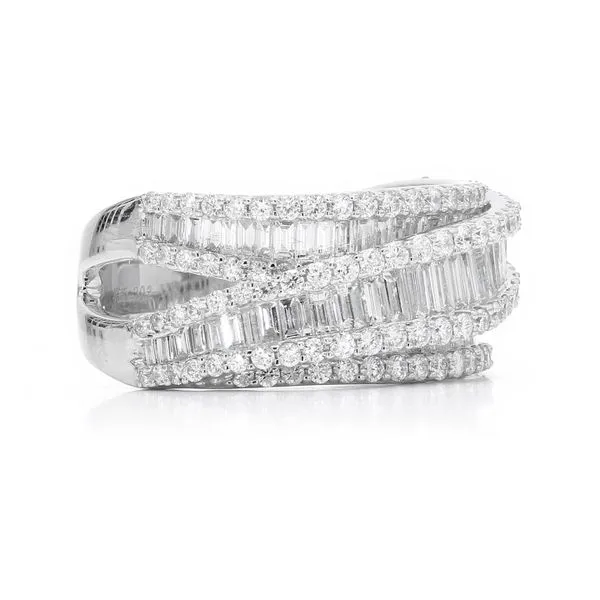 14K White Gold  2.12ctw Diamond Band Image 3 Raleigh Diamond Fine Jewelry Raleigh, NC