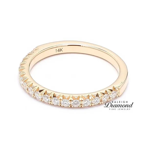14K Yellow Gold 0.36ctw Diamond Wedding Band Image 2 Raleigh Diamond Fine Jewelry Raleigh, NC