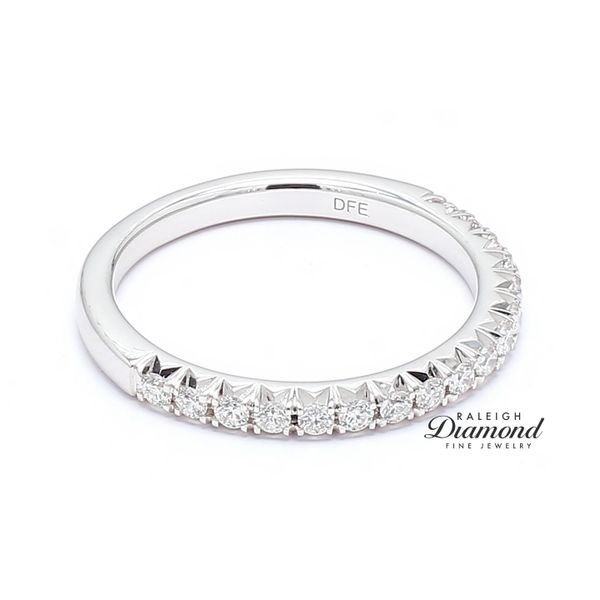 14K White Gold Wedding Band Diamonds 0.36ctw Image 3 Raleigh Diamond Fine Jewelry Raleigh, NC