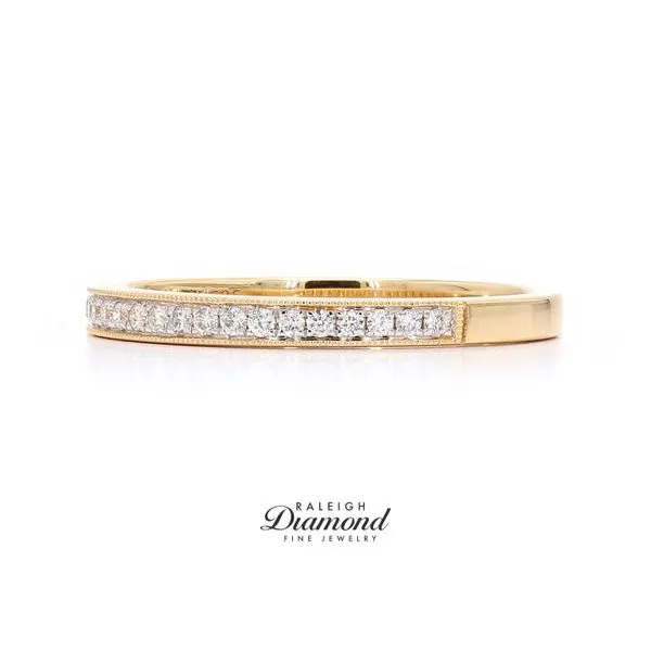 14K Yellow Gold 0.14ctw Diamond Wedding Band Image 2 Raleigh Diamond Fine Jewelry Raleigh, NC