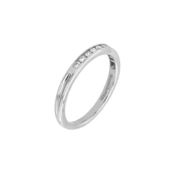 Estate Tiffany & Co. Platinum 0.25ctw Women's Diamond Wedding Band Image 2 Raleigh Diamond Fine Jewelry Raleigh, NC