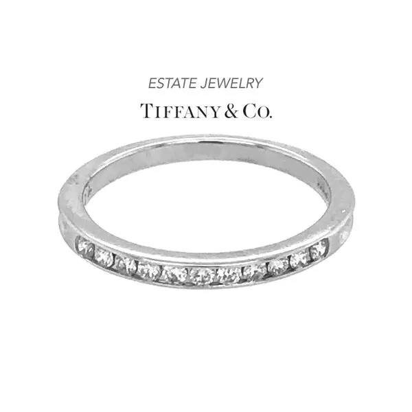 Estate Tiffany & Co. Platinum 0.25ctw Women's Diamond Wedding Band Raleigh Diamond Fine Jewelry Raleigh, NC