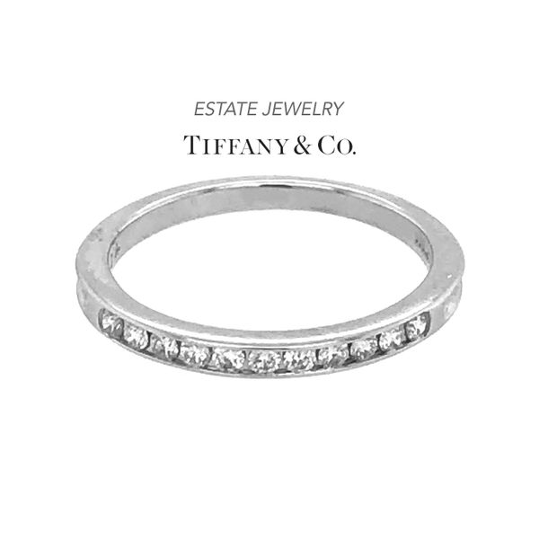 Estate Tiffany & Co. Platinum 0.25ctw Women's Diamond Wedding Band Raleigh Diamond Fine Jewelry Raleigh, NC