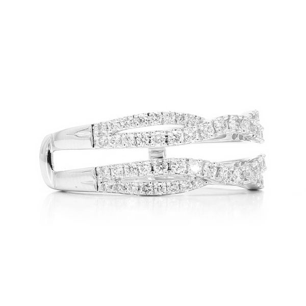 14K White Gold 5/8ctw Diamond Ring Enhancer Image 3 Raleigh Diamond Fine Jewelry Raleigh, NC