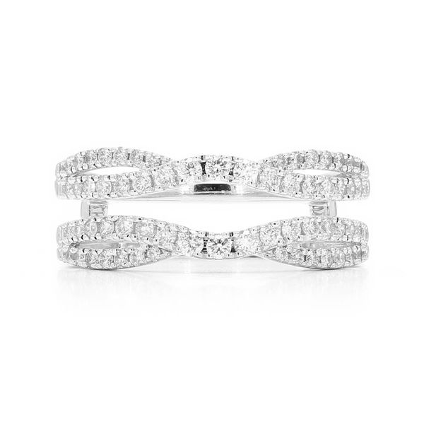 14K White Gold 5/8ctw Diamond Ring Enhancer Raleigh Diamond Fine Jewelry Raleigh, NC