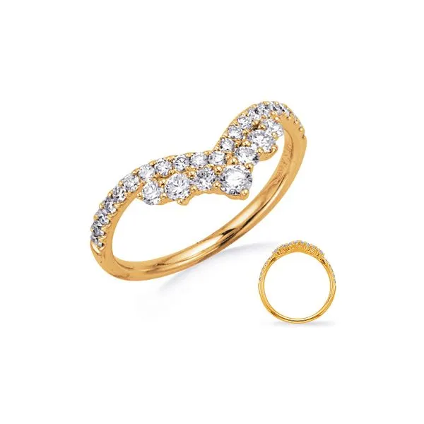 14K Yellow Gold 0.59ctw G/SI1 Micro Prong Countour Ring Raleigh Diamond Fine Jewelry Raleigh, NC