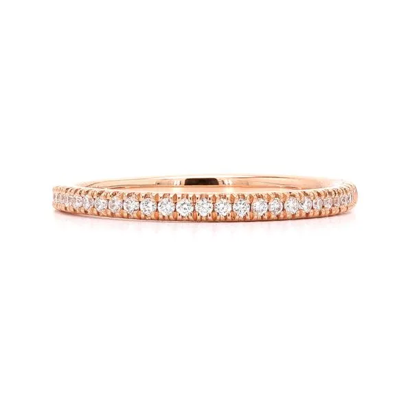 14K Rose Gold 0.16ctw RD Classic Diamond Wedding Band Raleigh Diamond Fine Jewelry Raleigh, NC