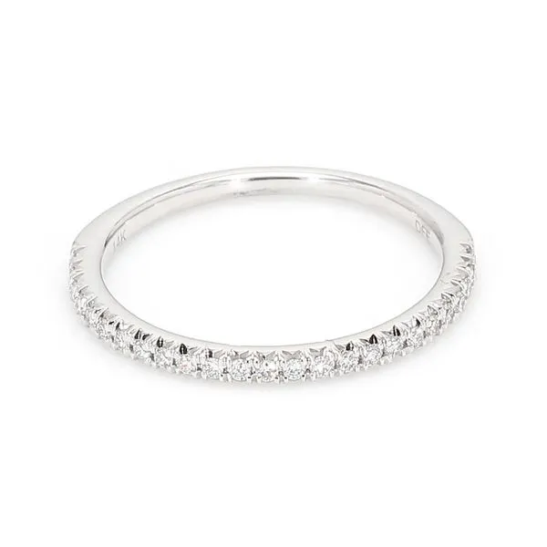 14K White Gold 0.15ctw Diamond Wedding Band Raleigh Diamond Fine Jewelry Raleigh, NC