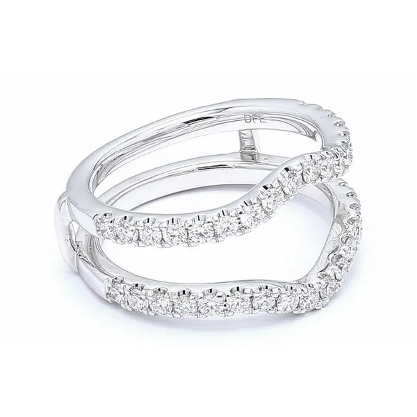 14K White Gold 0.78ctw Diamond Jacket Shared Prong Image 3 Raleigh Diamond Fine Jewelry Raleigh, NC