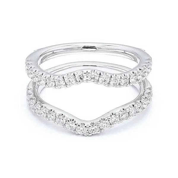 14K White Gold 0.78ctw Diamond Jacket Shared Prong Raleigh Diamond Fine Jewelry Raleigh, NC