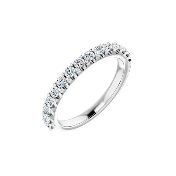 14K White Gold 0.50ctw G-H/SI2 17 RBC Diamonds Wedding Band Image 2 Raleigh Diamond Fine Jewelry Raleigh, NC