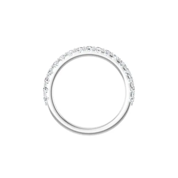 14K White Gold 0.50ctw G-H/SI2 17 RBC Diamonds Wedding Band Image 3 Raleigh Diamond Fine Jewelry Raleigh, NC