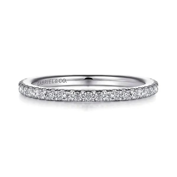 14K White Gold 0.28ctw G-H/SI2 Matching Diamond Wedding Band Raleigh Diamond Fine Jewelry Raleigh, NC