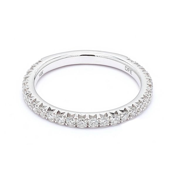 14K White Gold 0.50ctw Diamonds 0.75 Round Band Size 3.5 Raleigh Diamond Fine Jewelry Raleigh, NC