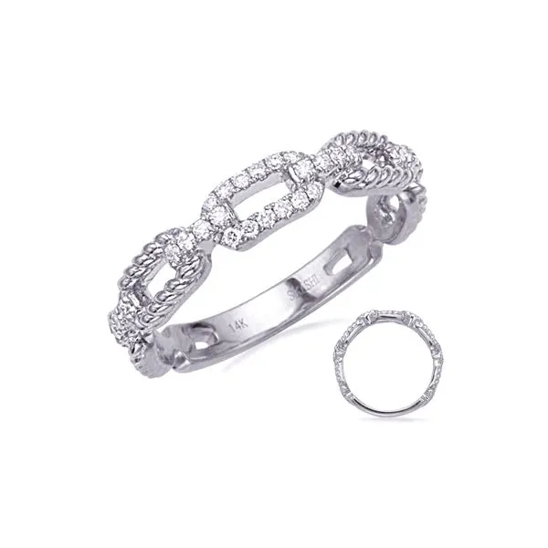14K White Gold 0.16ctw Diamond Fashion Wedding Band Raleigh Diamond Fine Jewelry Raleigh, NC