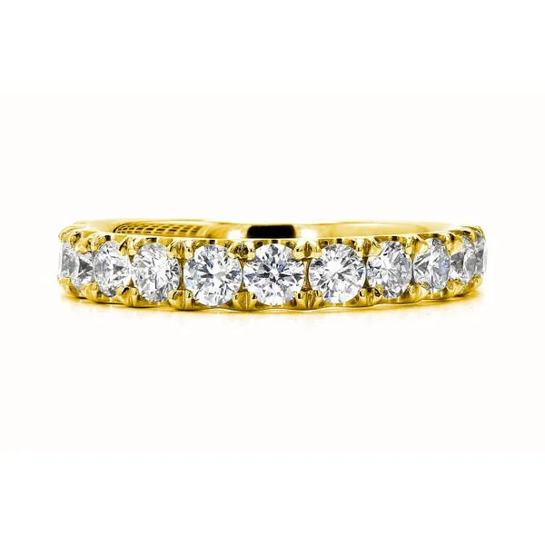 RD Classic Signature 18K Yellow Gold 1.00ctw F/VS+ Accented Diamond Wedding Band Size 6 Raleigh Diamond Fine Jewelry Raleigh, NC