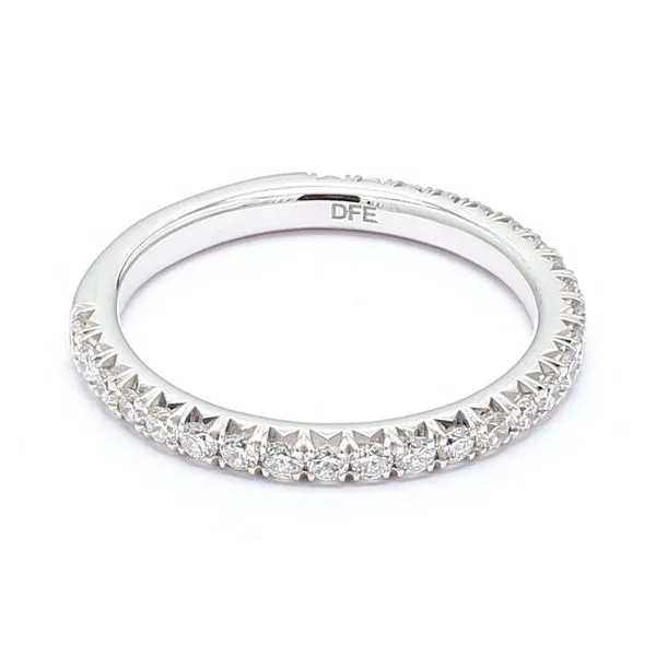 14K White Gold 0.50ctw Diamond Wedding Round Band Size 3.5 Image 3 Raleigh Diamond Fine Jewelry Raleigh, NC