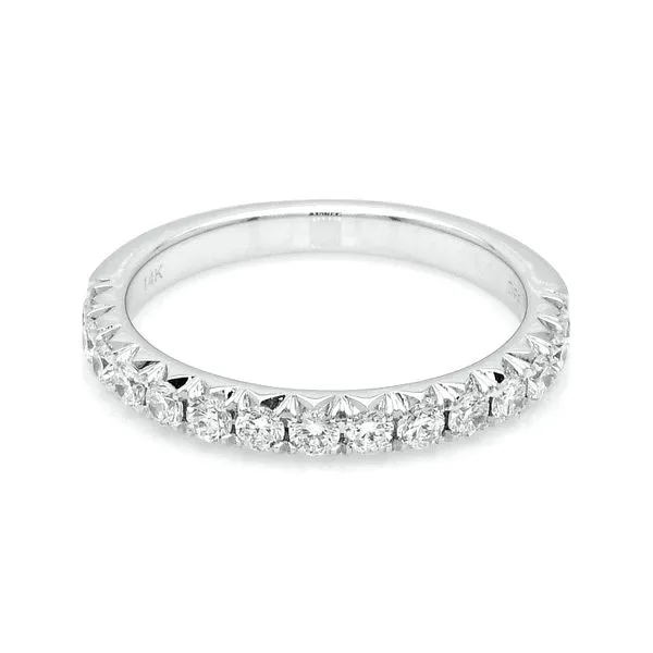 14K White Gold 0.50ctw Diamond Wedding Band Raleigh Diamond Fine Jewelry Raleigh, NC