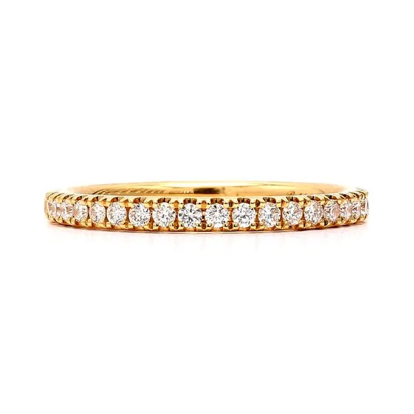 RD Classic Signature 18K Yellow Gold 0.25ctw FG/VS+ Cathedral Band Diamonds Size 6 Raleigh Diamond Fine Jewelry Raleigh, NC