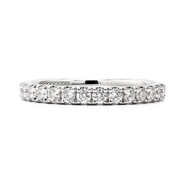 RD Classic 14K White Gold 0.50ctw F/VS+ 16 RBC Diamonds Cathedral Classic Band Size 6 Raleigh Diamond Fine Jewelry Raleigh, NC
