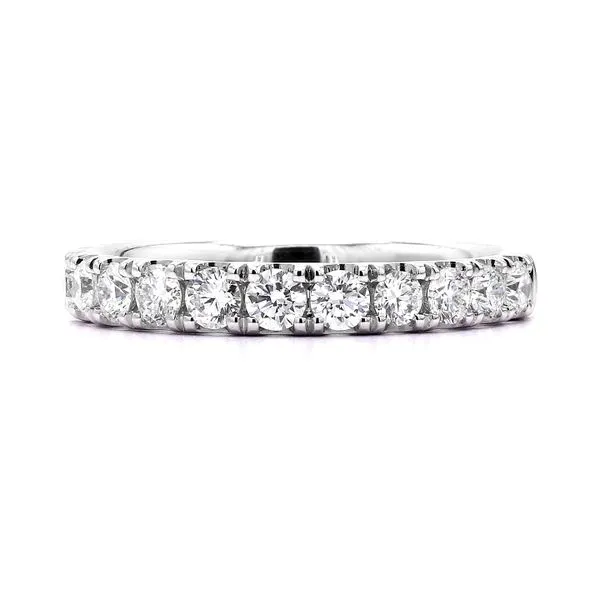 RD Classic 14K White Gold 0.75ctw F/VS+ 13 RBC Diamonds Cathedral Classic Band Size 6 Raleigh Diamond Fine Jewelry Raleigh, NC