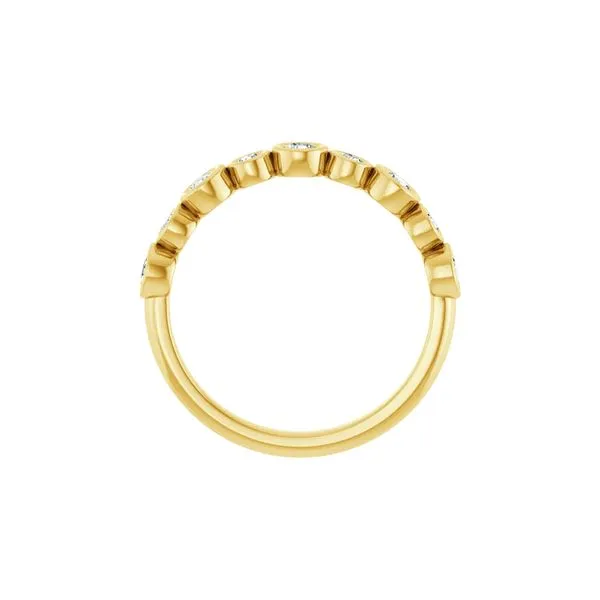 14K Yellow Gold 3/8ctw G-H/S-I Natural Diamond Anniversary Band Image 2 Raleigh Diamond Fine Jewelry Raleigh, NC