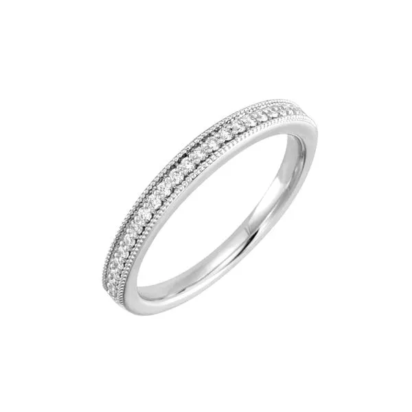 14K White Gold 0.20ctw RBC Diamond 2mm Band Size 7 Raleigh Diamond Fine Jewelry Raleigh, NC