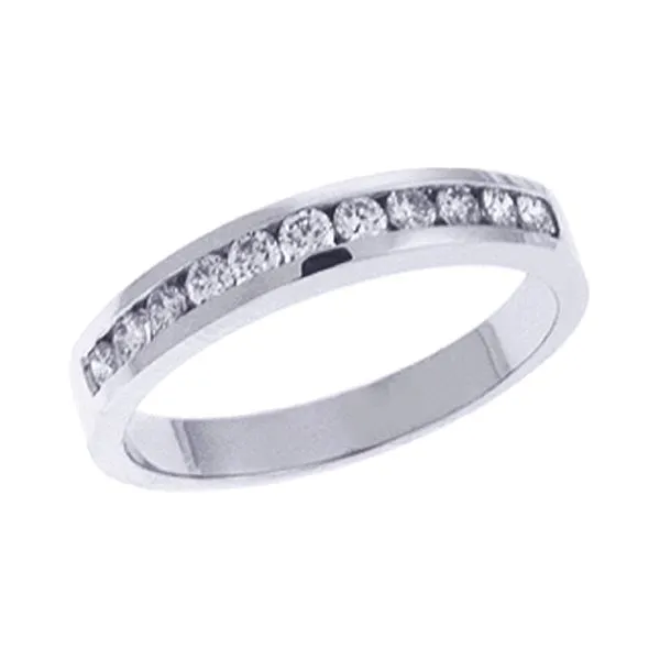 14K White Gold 0.33ctw G/SI1 Diamond Wedding Band Size 7.5 Raleigh Diamond Fine Jewelry Raleigh, NC