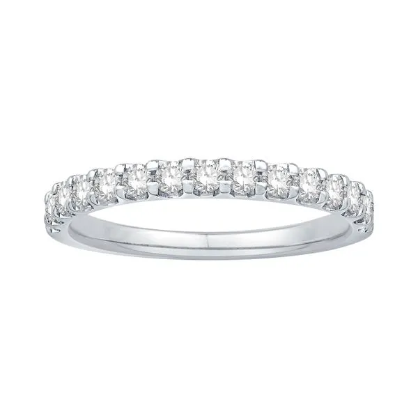14K White Gold 0.50ctw Diamond Band Size 7 Raleigh Diamond Fine Jewelry Raleigh, NC