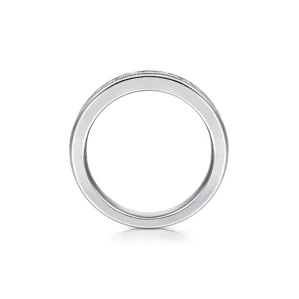 14K White Gold 0.65ctw G-H/SI2 or higher Accented Diamond Band Size 6.5 Image 3 Raleigh Diamond Fine Jewelry Raleigh, NC