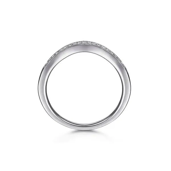 14K Whte Gold 0.07ctw G-H/SI2 or Higher Matching Diamond Band Size 6.5 Image 3 Raleigh Diamond Fine Jewelry Raleigh, NC