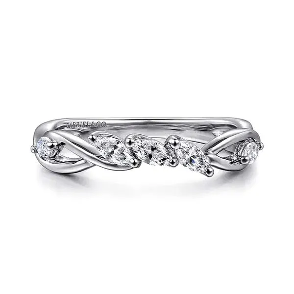 14K White Gold 0.30ctw G-H/VS2 or higher Diamond Wedding Band Size 6.5 Raleigh Diamond Fine Jewelry Raleigh, NC