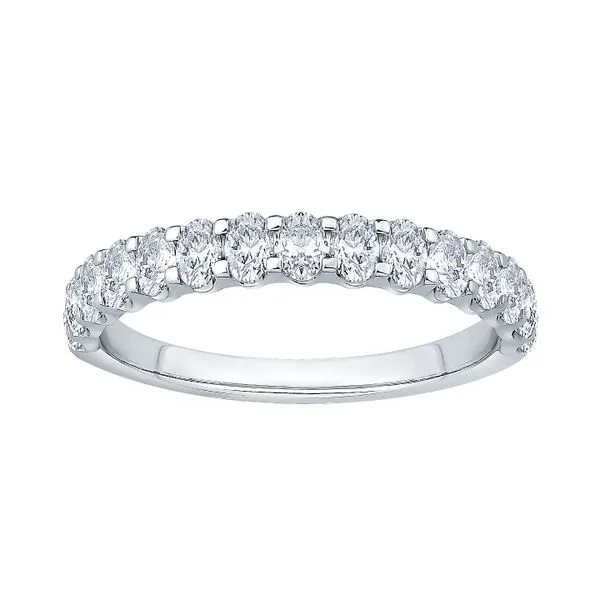 14K White Gold 0.70ctw Diamond Wedding Band Size 7 Raleigh Diamond Fine Jewelry Raleigh, NC
