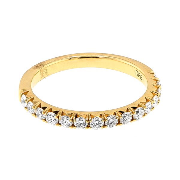 14K Yellow Gold 0.50ctw Accented Diamond Ladies Wedding Band Sz 6.5 Raleigh Diamond Fine Jewelry Raleigh, NC