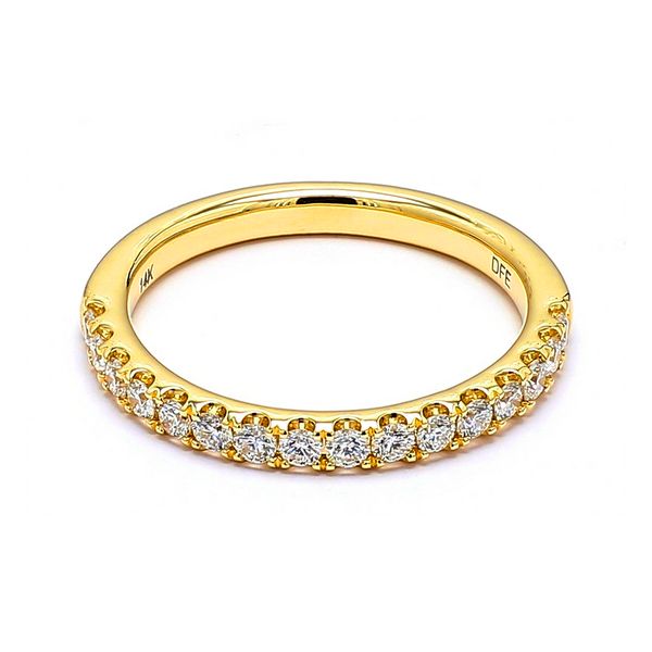 14K Yellow Gold 0.43ctw G/VS2 Diamond Wedding Band Raleigh Diamond Fine Jewelry Raleigh, NC
