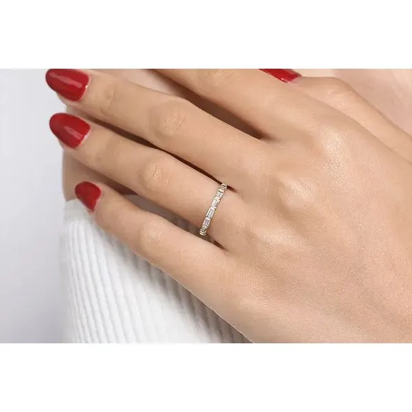 14K Yellow Gold 0.79ctw G-H/VS2+ Diamond Anniversary Band Size 6.5 Image 3 Raleigh Diamond Fine Jewelry Raleigh, NC