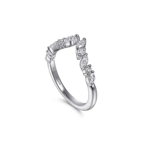 14K White Gold 0.36ctw G-H/ VS2+ 0.15ctw G-H/SI+ Open Diamond Anniversary Band Size 6.5 Image 2 Raleigh Diamond Fine Jewelry Raleigh, NC