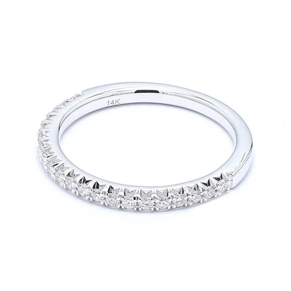 14K White Gold 0.25ctw Diamond Wedding Band Image 2 Raleigh Diamond Fine Jewelry Raleigh, NC