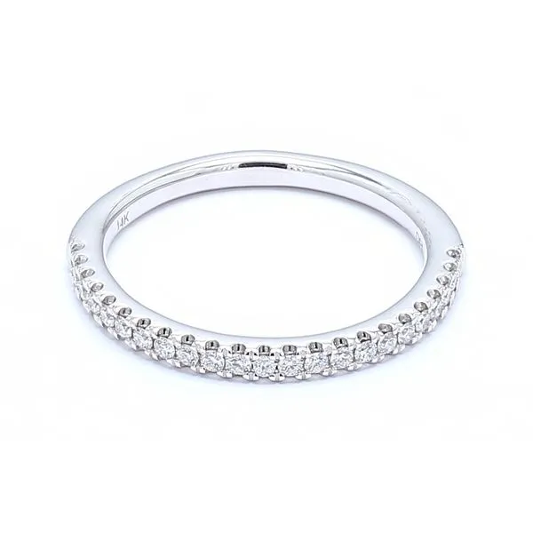 14K White Gold  0.20ctw Diamond Wedding Band Raleigh Diamond Fine Jewelry Raleigh, NC