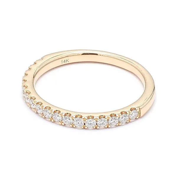 14K Yellow Gold 0.35ctw Diamond Wedding Band Size 6.5 Image 2 Raleigh Diamond Fine Jewelry Raleigh, NC