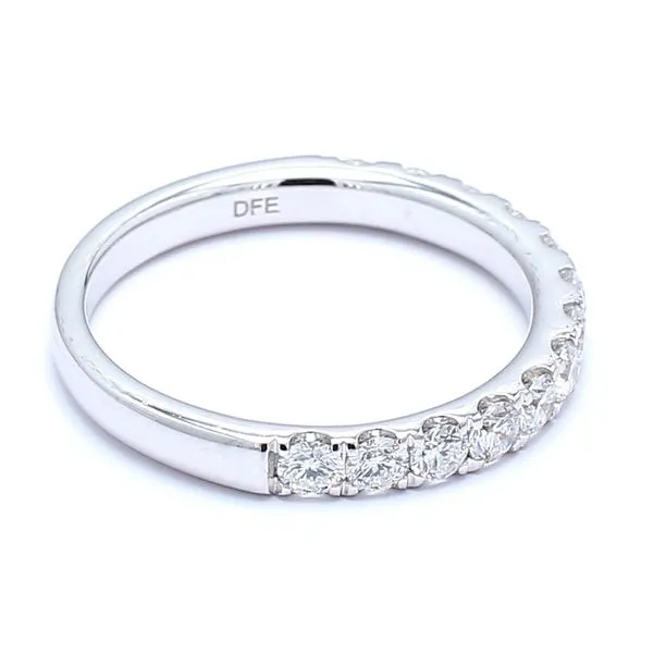 14K White Gold  0.78ctw Classic Diamond Wedding Band Size 6.5 Image 3 Raleigh Diamond Fine Jewelry Raleigh, NC