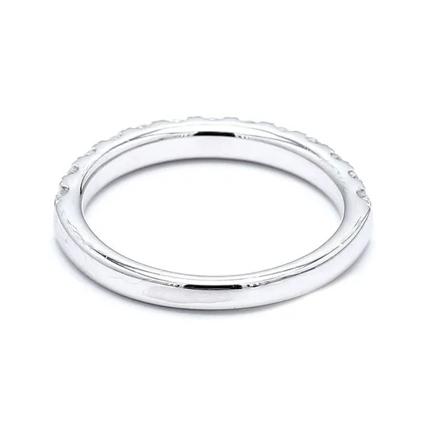 14K White Gold  0.78ctw Classic Diamond Wedding Band Size 6.5 Image 4 Raleigh Diamond Fine Jewelry Raleigh, NC